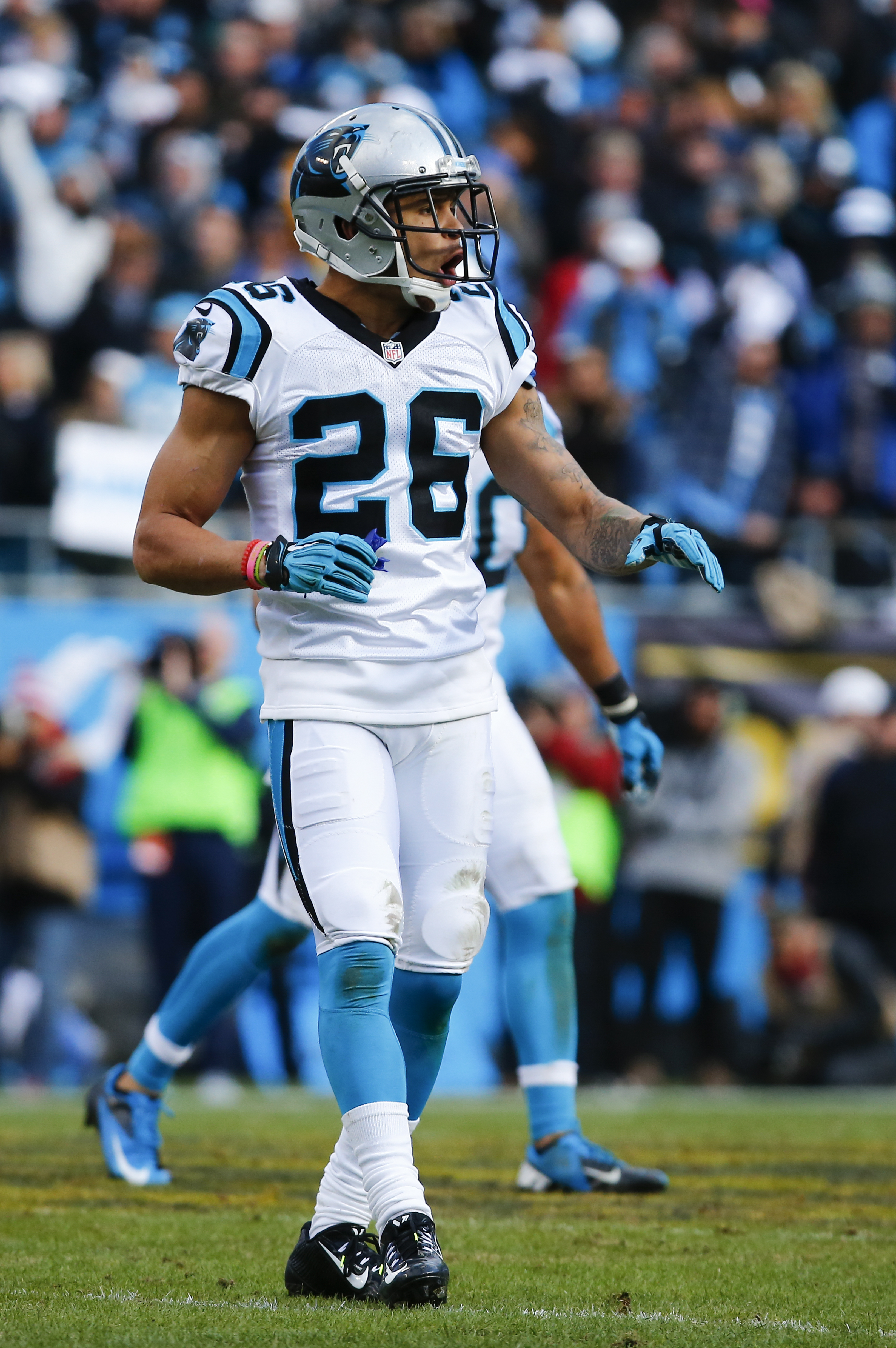 Cortland Finnegan Game worn jersey with Captain Patch: